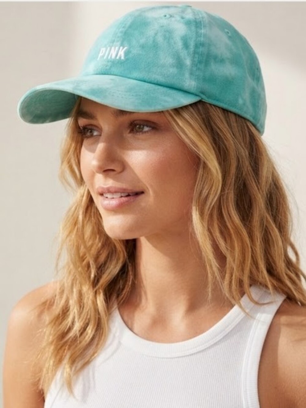 Victoria's Secret PINK Baseball Hat Cap Cupid Blue Breeze One Size